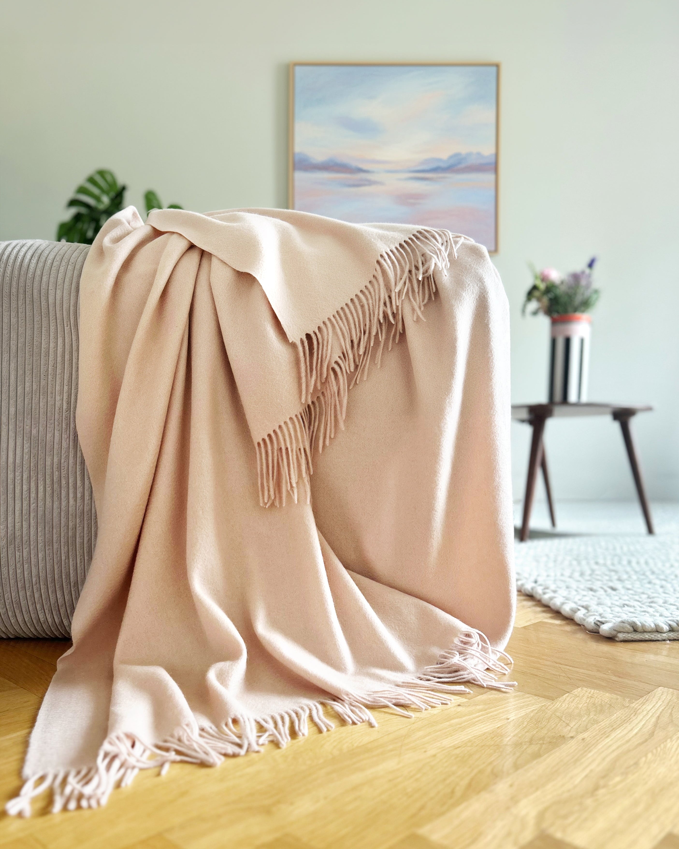 Woven blanket, 100% Cashmere